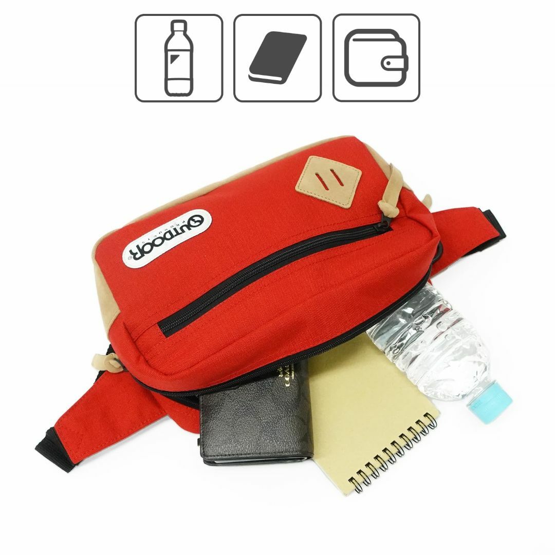 【色: レッド】[アウトドアプロダクツ] ショルダーバッグ クラシック 横型 ウ メンズのバッグ(その他)の商品写真