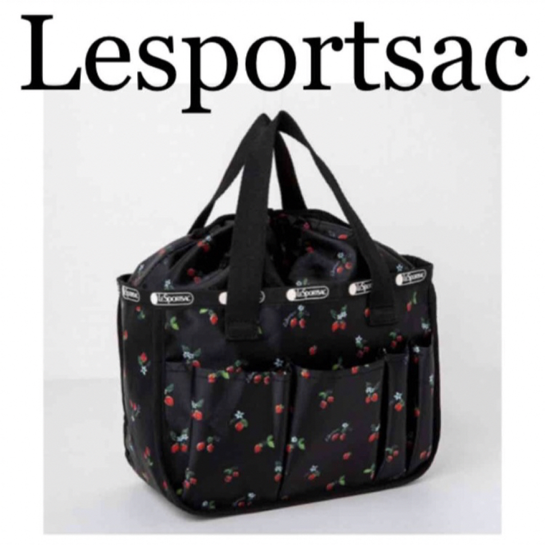 LeSportsac(レスポートサック)の⭐️新品⭐️【LESPORTSAC】トート型ボックス★いちご柄★付録❗️ レディースのバッグ(トートバッグ)の商品写真