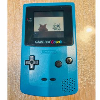 ニンテンドウ(任天堂)のゲームボーイカラー　ポケモン赤(携帯用ゲーム機本体)