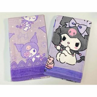 サンリオ(サンリオ)の【Ｊ】クロミ　kuromi フェイスタオル　2枚　パープル　サンリオ(タオル/バス用品)