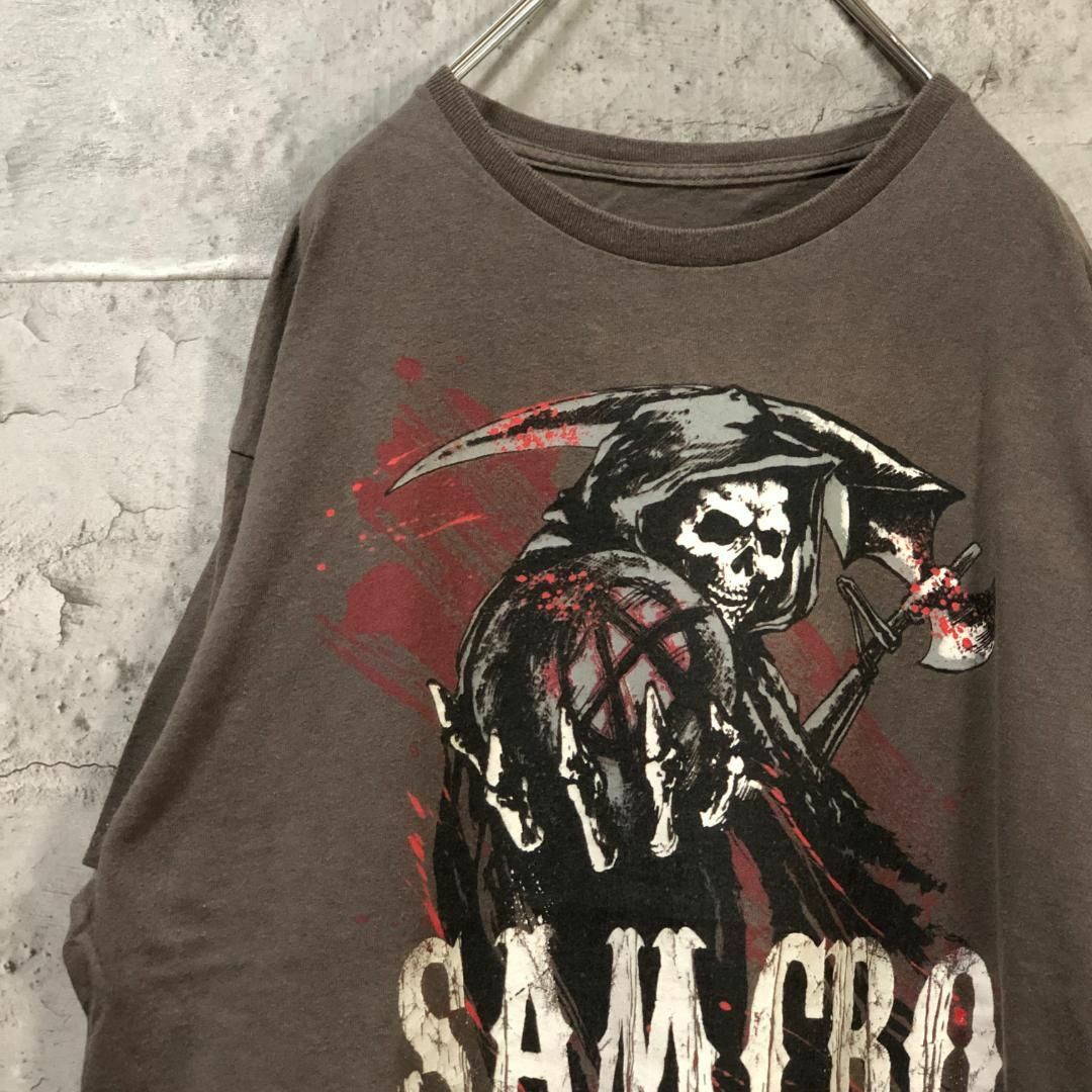 SAMCRO 死神 アメリカ輸入 ハードロック デザイン Tシャツ メンズのトップス(Tシャツ/カットソー(半袖/袖なし))の商品写真