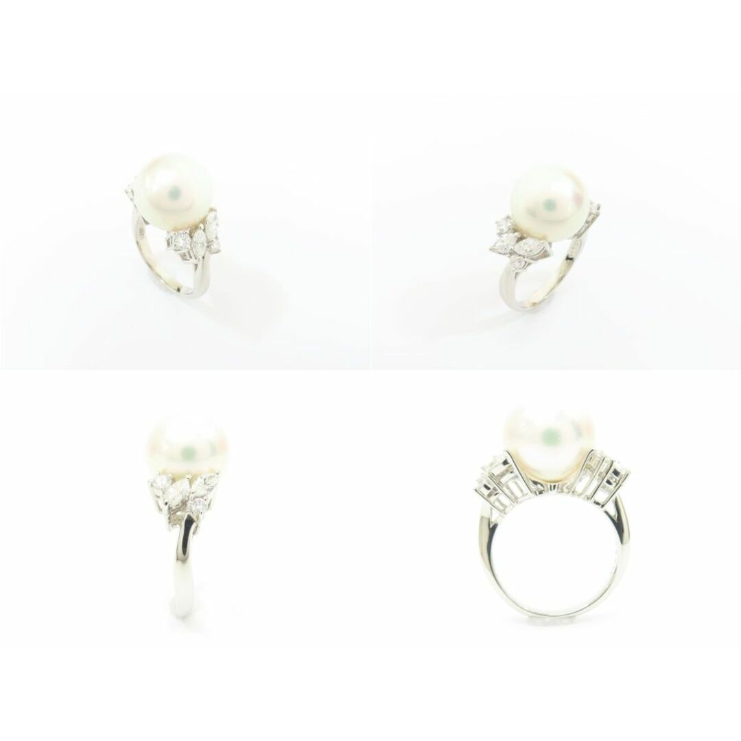 MIKIMOTO(ミキモト)のミキモト Pt950 白蝶真珠11.9mm ダイヤモンド0.63ct  リング #7 【池袋店】【中古】 レディースのアクセサリー(リング(指輪))の商品写真