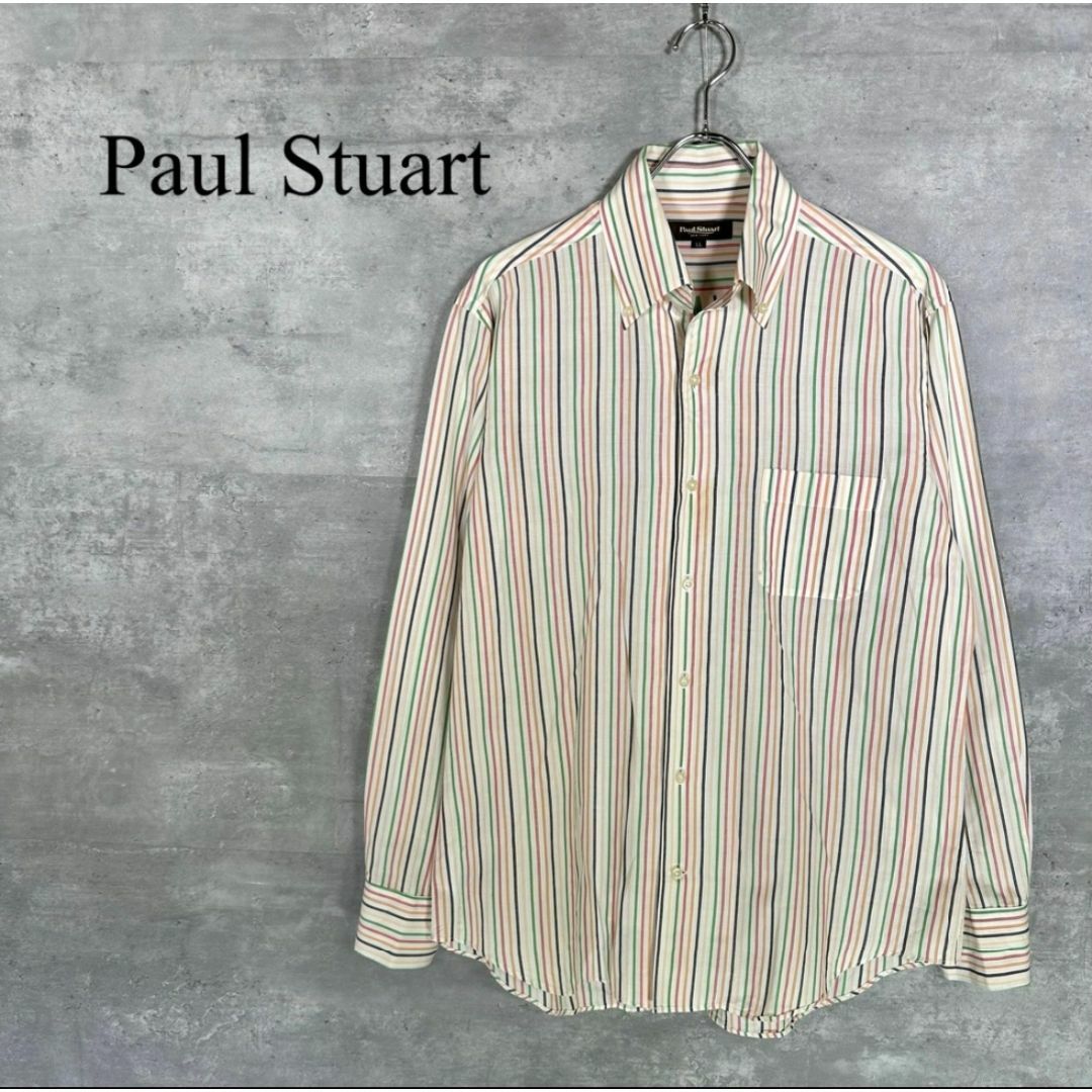 Paul Stuart(ポールスチュアート)の『Paul Stuart』ポール・スチュアート (LL) ストライプシャツ メンズのトップス(シャツ)の商品写真