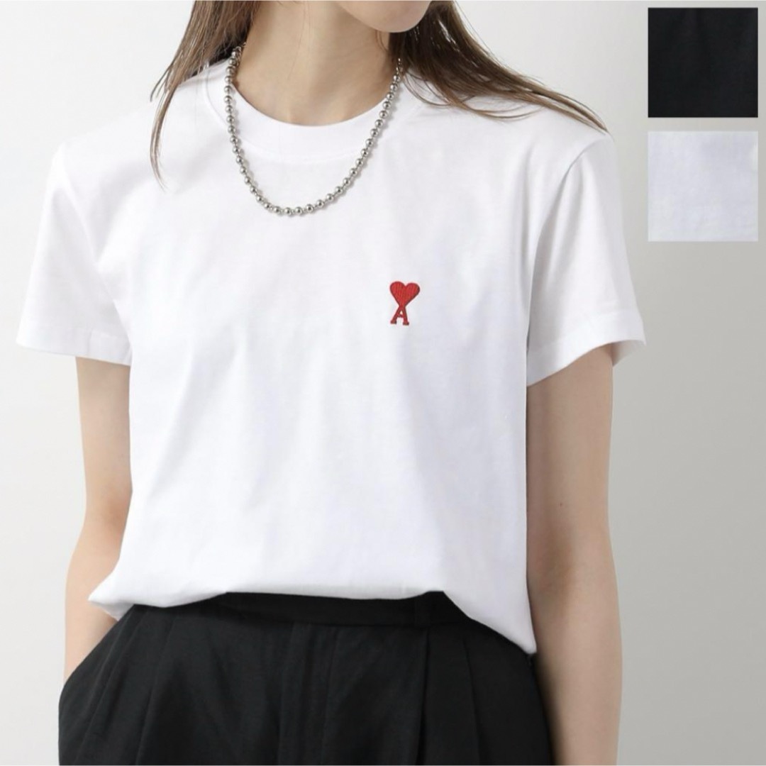 ami(アミ)のami paris アミパリス 半袖Tシャツ BFUTS001.724 レディースのトップス(Tシャツ(半袖/袖なし))の商品写真