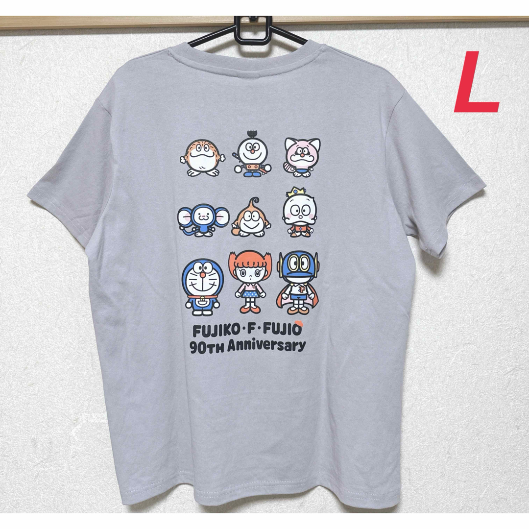 ドラえもん(ドラエモン)の新品　レディース　藤子F不二雄　キャラ　プリント　Tシャツ　L ドラえもん レディースのトップス(Tシャツ(半袖/袖なし))の商品写真