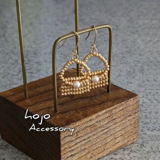 Beads bag  ゴールド Earring / Pierce(イヤリング)