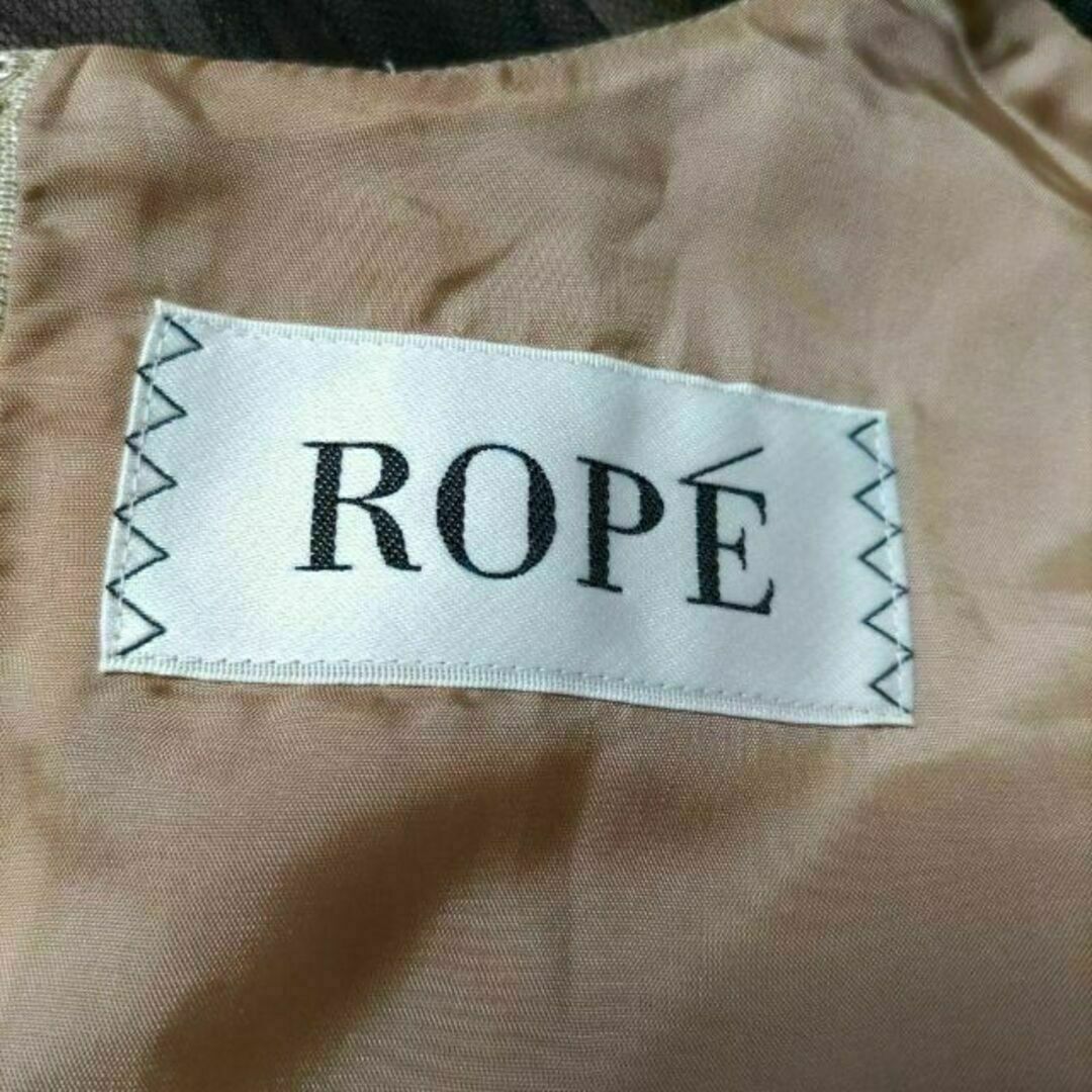 ROPE’(ロペ)のROPE ロぺ ノースリーブ ワンピースドレス 黒 36 レディースのフォーマル/ドレス(ミディアムドレス)の商品写真