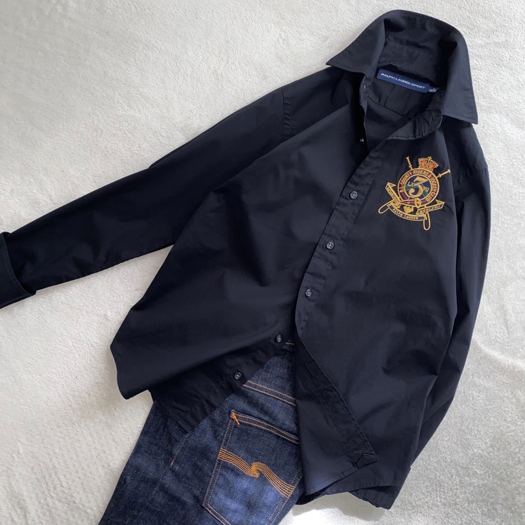 POLO RALPH LAUREN(ポロラルフローレン)のRalph Lauren 使用感ない美品　S位　正規品　ストレッチ生地　家洗い可 レディースのトップス(シャツ/ブラウス(長袖/七分))の商品写真