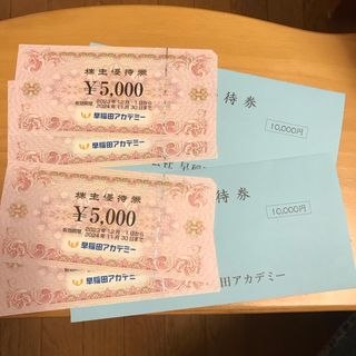 早稲田アカデミー　株主優待券　20000円相当