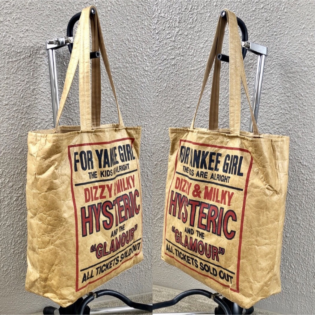 HYSTERIC GLAMOUR - 完売☆DIZZY & MILKY ペーパー トートバッグ HYSTERIC GLAMOUR - 完売☆DIZZY & MILKY ペーパー トートバッグ