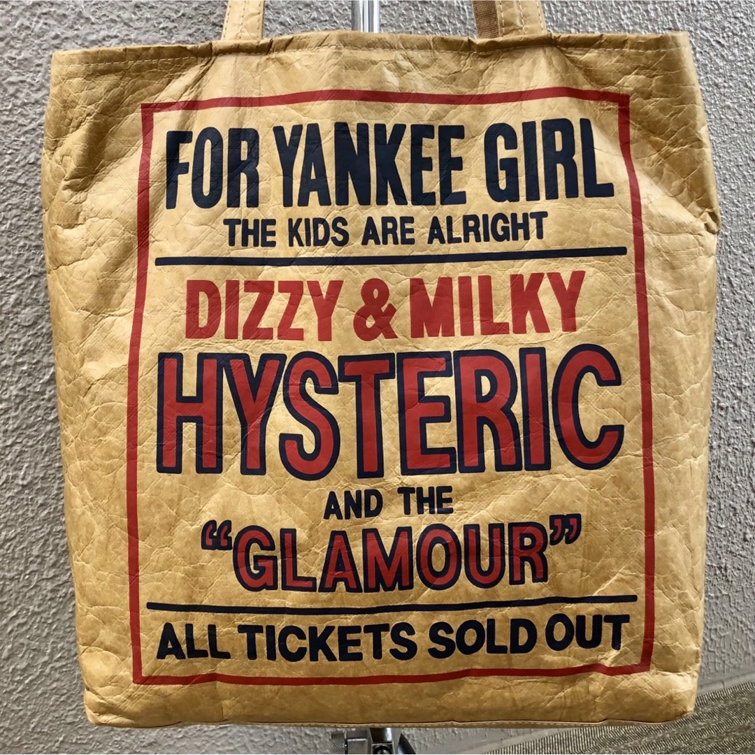 HYSTERIC GLAMOUR(ヒステリックグラマー)の完売★DIZZY & MILKY ペーパー トートバッグ ヒステリックグラマー メンズのバッグ(トートバッグ)の商品写真