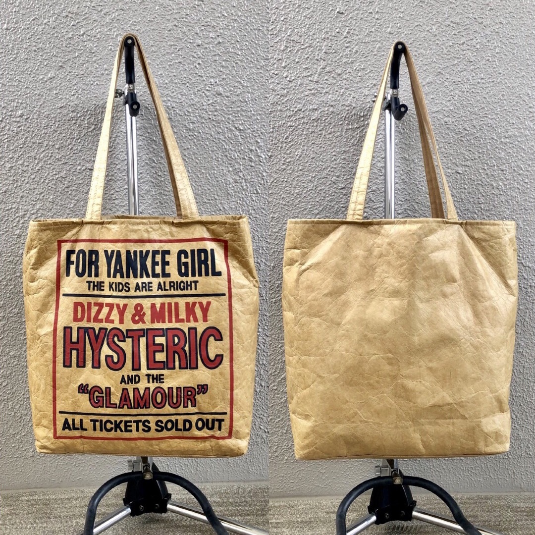 HYSTERIC GLAMOUR - 完売☆DIZZY & MILKY ペーパー トートバッグ HYSTERIC GLAMOUR - 完売☆DIZZY & MILKY ペーパー トートバッグ