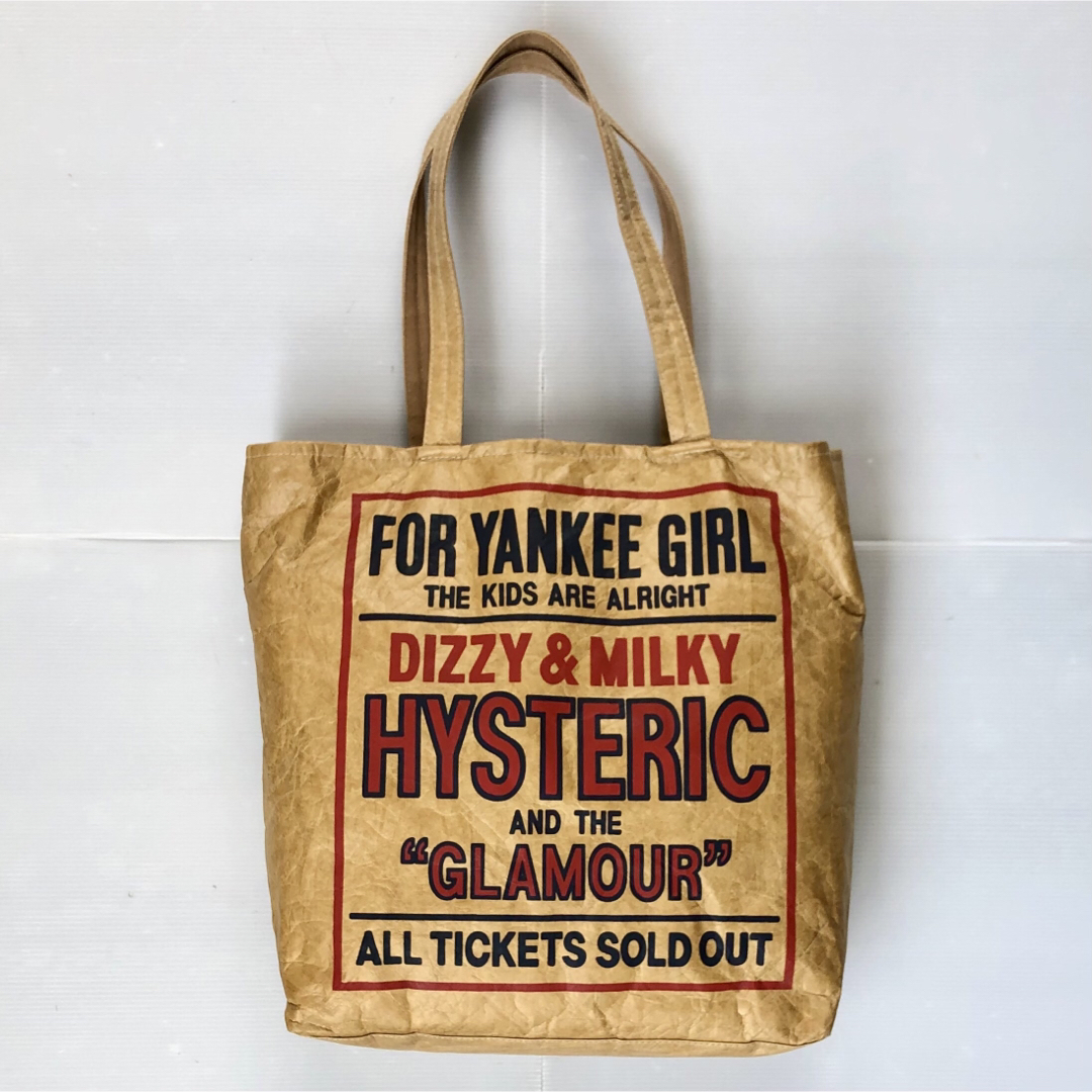 HYSTERIC GLAMOUR(ヒステリックグラマー)の完売★DIZZY & MILKY ペーパー トートバッグ ヒステリックグラマー メンズのバッグ(トートバッグ)の商品写真