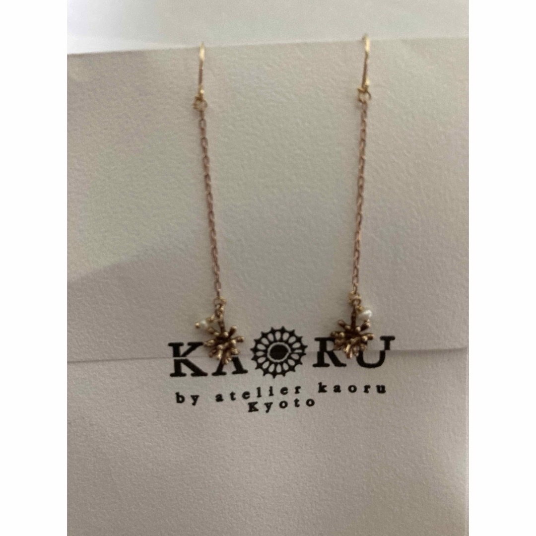 KAORU(カオル)の美品　カオル　kaoru  スターダスト　パール　ピアス　k10 k18 レディースのアクセサリー(ピアス)の商品写真