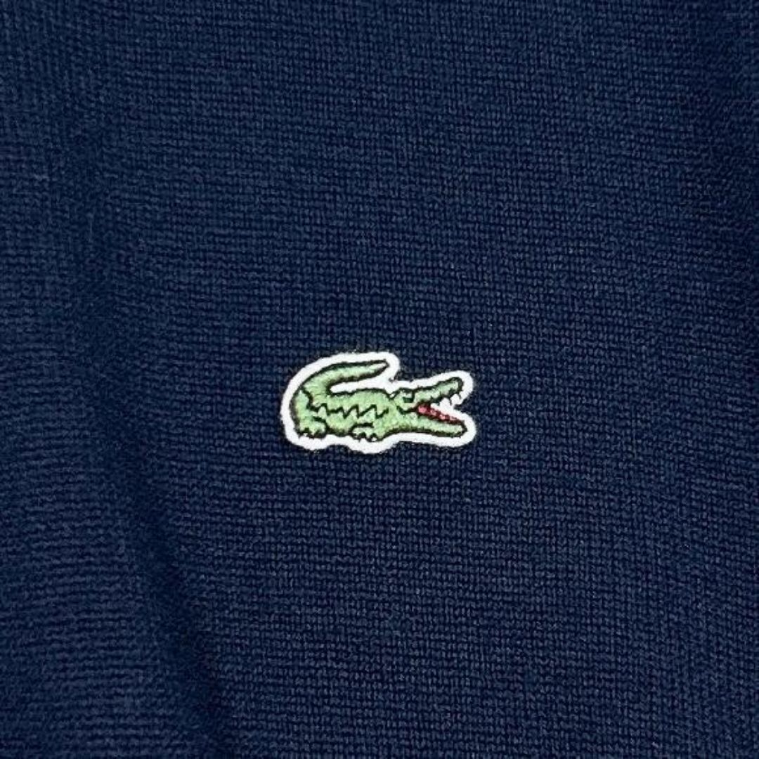 LACOSTE(ラコステ)の▼LACOSTE ウール100% ワンポイント ハーフジップ ニット セータ 4 レディースのトップス(その他)の商品写真