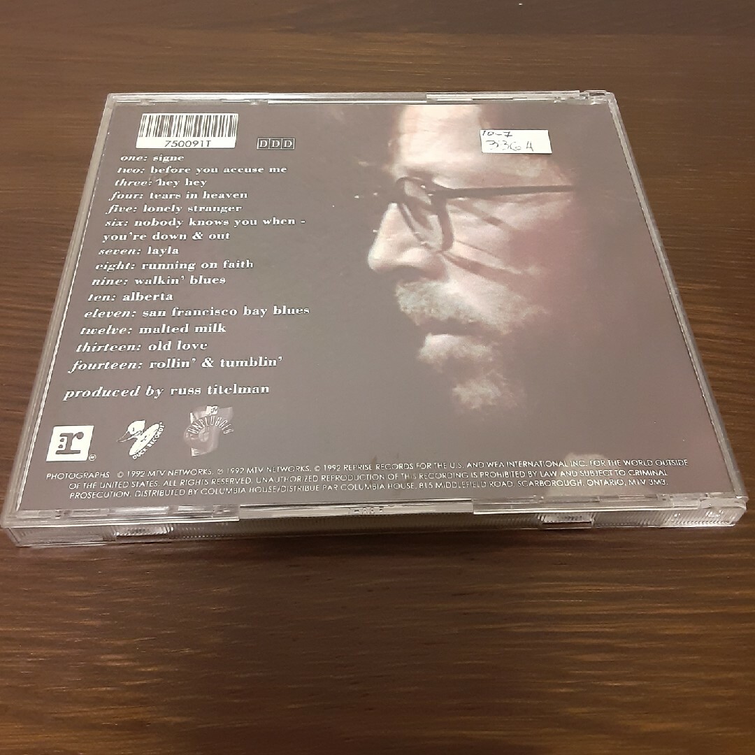 エリック　クラプトン　unplugged エンタメ/ホビーのCD(ポップス/ロック(洋楽))の商品写真