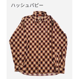 ハッシュパピー(Hush Puppies)のHuse Puppiesボタンダウンシャツ　綿100% Lサイズ(シャツ)