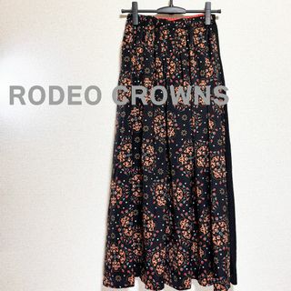 RODEO CROWNS　ロデオクラウンズ　ロング　スカート　フレア　花柄