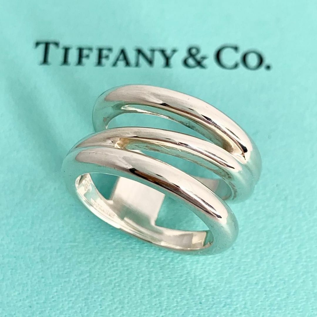 Tiffany & Co.(ティファニー)のTIFFANY&Co. ティファニー ダイアゴナル リング 廃盤 ds5 レディースのアクセサリー(リング(指輪))の商品写真