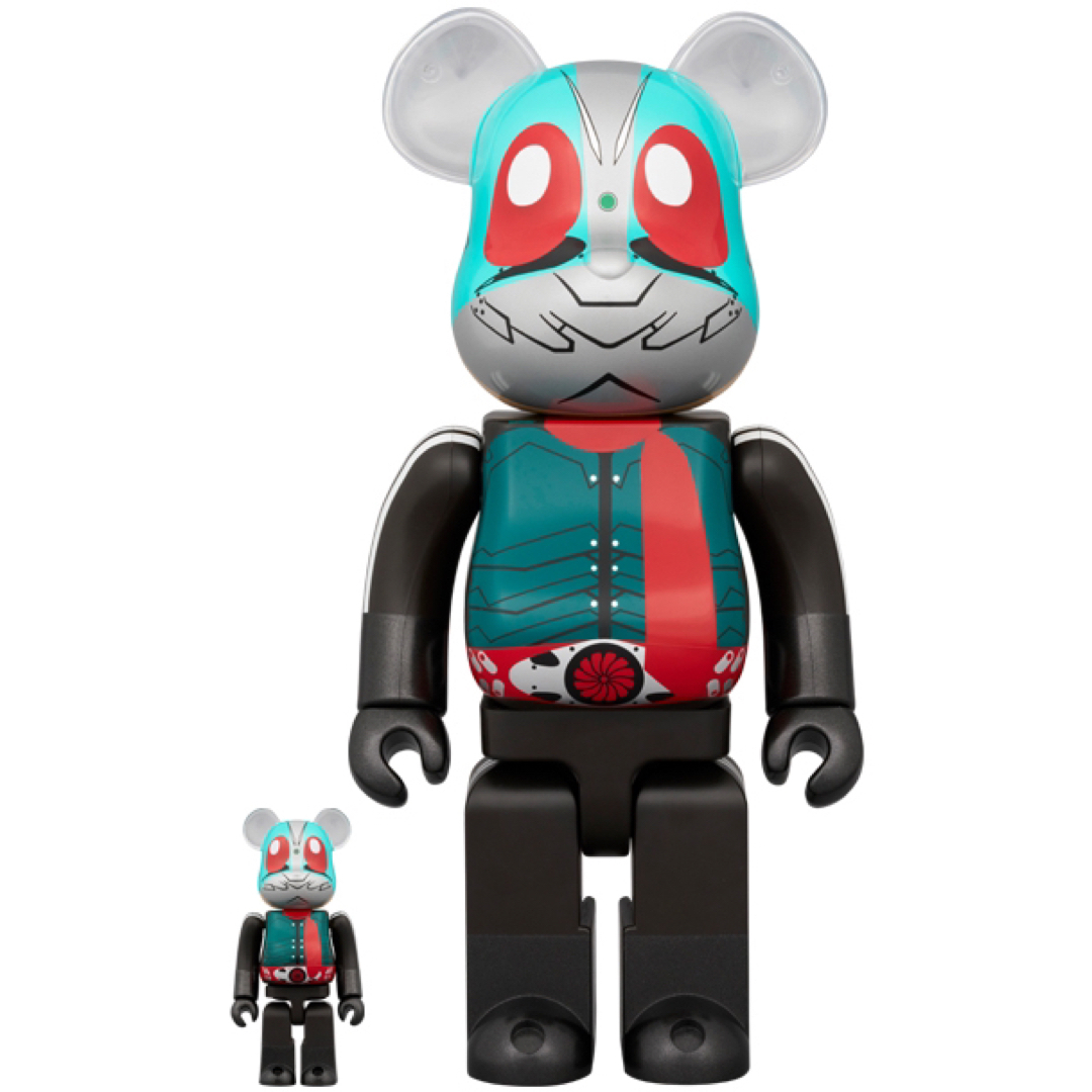 MEDICOM TOY(メディコムトイ)のBE@RBRICK 仮面ライダー第2+1号 100％ & 400％ エンタメ/ホビーのフィギュア(その他)の商品写真