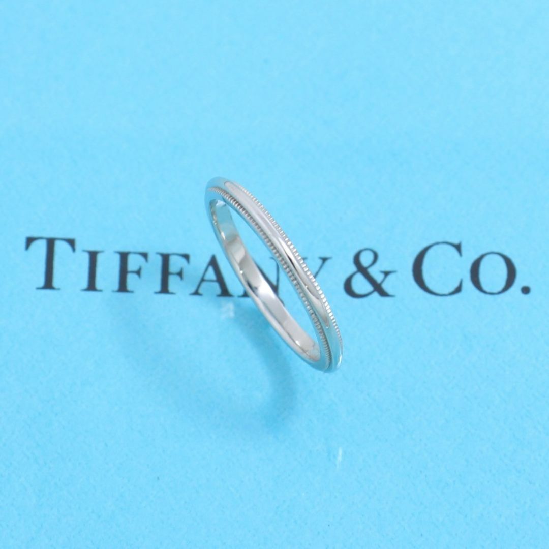 Tiffany & Co.(ティファニー)のティファニー　TIFFANY　PT950　13H号　ミルグレインバンドリング　2 レディースのアクセサリー(リング(指輪))の商品写真