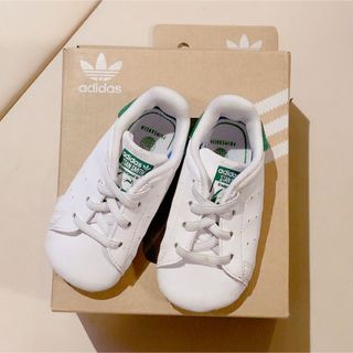 adidas - adidas スタンスミス 白緑 10cm