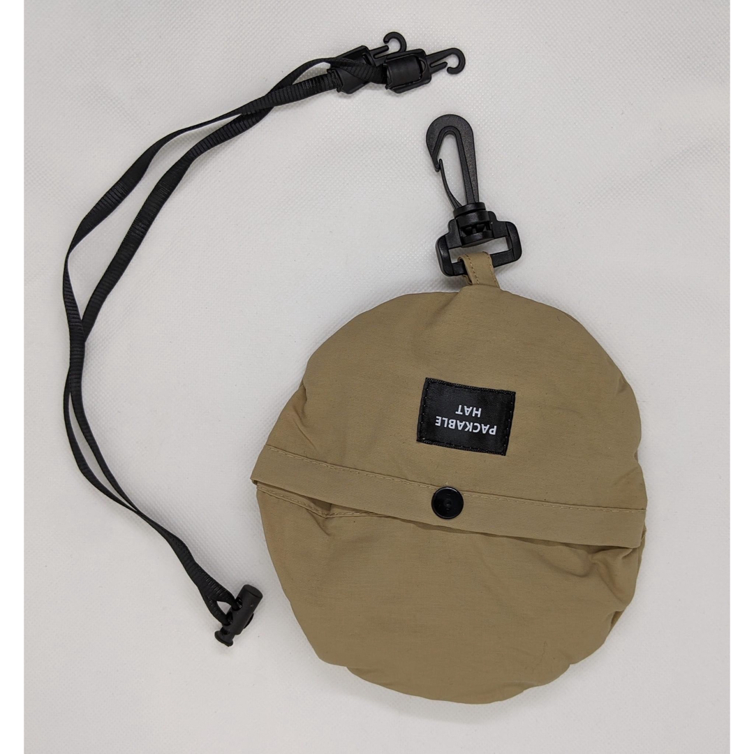 新品　アウトドア 軽量 帽子 キャンプ ベージュ　 日焼け止め UV対策 ママ レディースの帽子(ハット)の商品写真