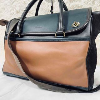 コーチ(COACH)の【良品】コーチ　ビジネスバッグ2way　レガシー　フラップ　オールレザー　牛革(ボディーバッグ)