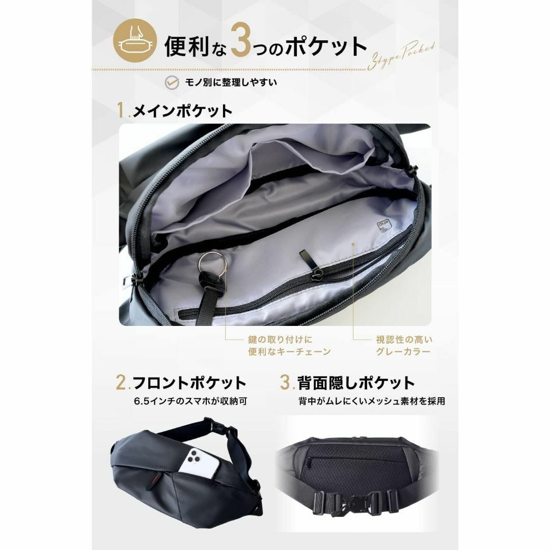 【特価商品】［公式］セイファス SAFASS 機能強化モデル ボディバッグ ショ メンズのバッグ(その他)の商品写真