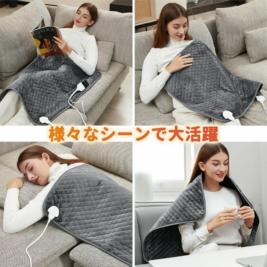 【サイズ:80×60cm】Focbeo ホットマット 80x60cm 電気 ホッ スマホ/家電/カメラの冷暖房/空調(その他)の商品写真