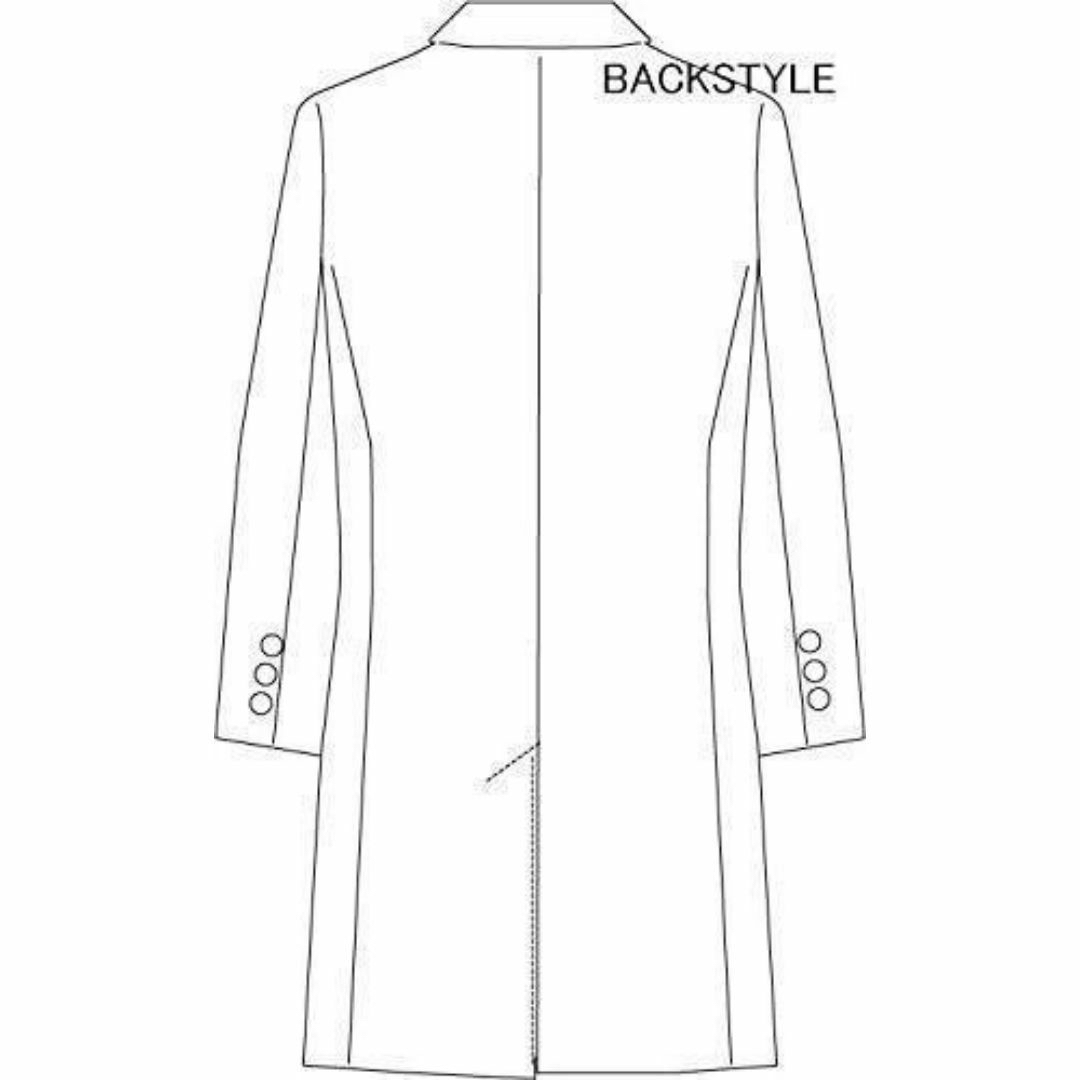 メンズ ホワイト L 医療 医師 白衣 実習衣 ドクターコート ロング メンズのジャケット/アウター(ノーカラージャケット)の商品写真