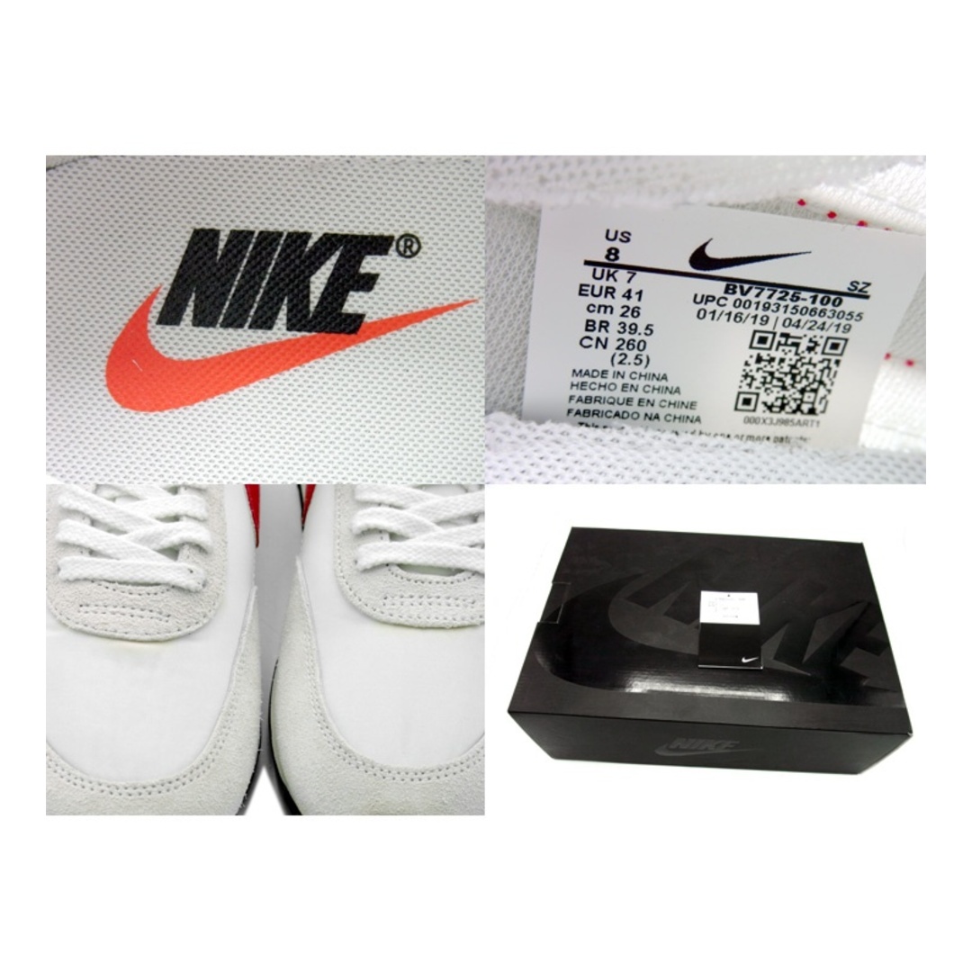 NIKE(ナイキ)のナイキ NIKE ■ 【 DAYBREAK WHITE UNIVERSITY RED BV7725 100 】 デイブレイク ホワイト ユニバーシティレッド スニーカー f22039 メンズの靴/シューズ(スニーカー)の商品写真