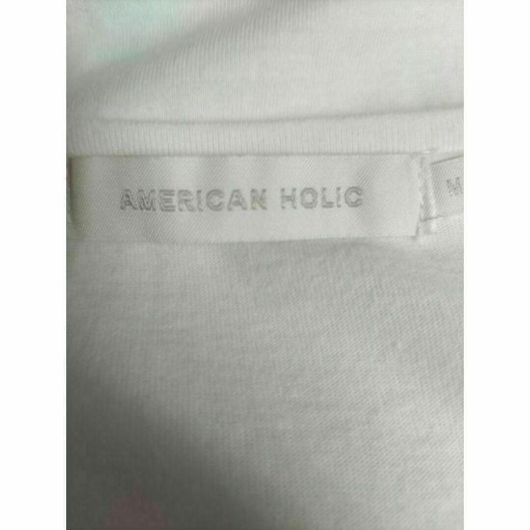 AMERICAN HOLIC(アメリカンホリック)のAMERICAN HOLIC アメリカンホリック タック付 半袖Tシャツ 白 M レディースのトップス(Tシャツ(半袖/袖なし))の商品写真