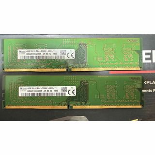 Kingston 8GBx2枚=16GB DDR4 2400T 動作確認済み(PCパーツ)