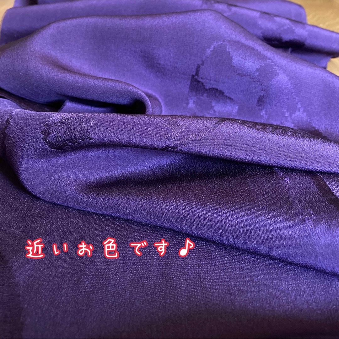 no.3099ｱﾝﾃｨｰｸ紫色🟣素敵細長い生地約24㎝×約1m50㎝  1枚 ハンドメイドの素材/材料(生地/糸)の商品写真