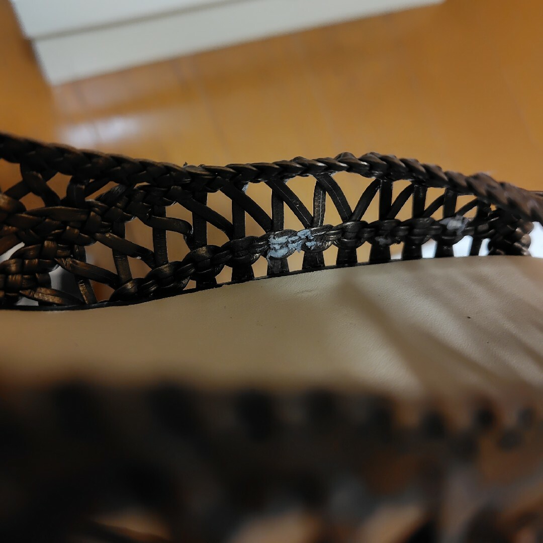 RIZ メッシュオープントゥパンプス　ブロンズ　23cm　日本製 レディースの靴/シューズ(サンダル)の商品写真