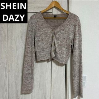 SHEIN - SHEIN DAZY マールド ニット レタス トリム トップ XL