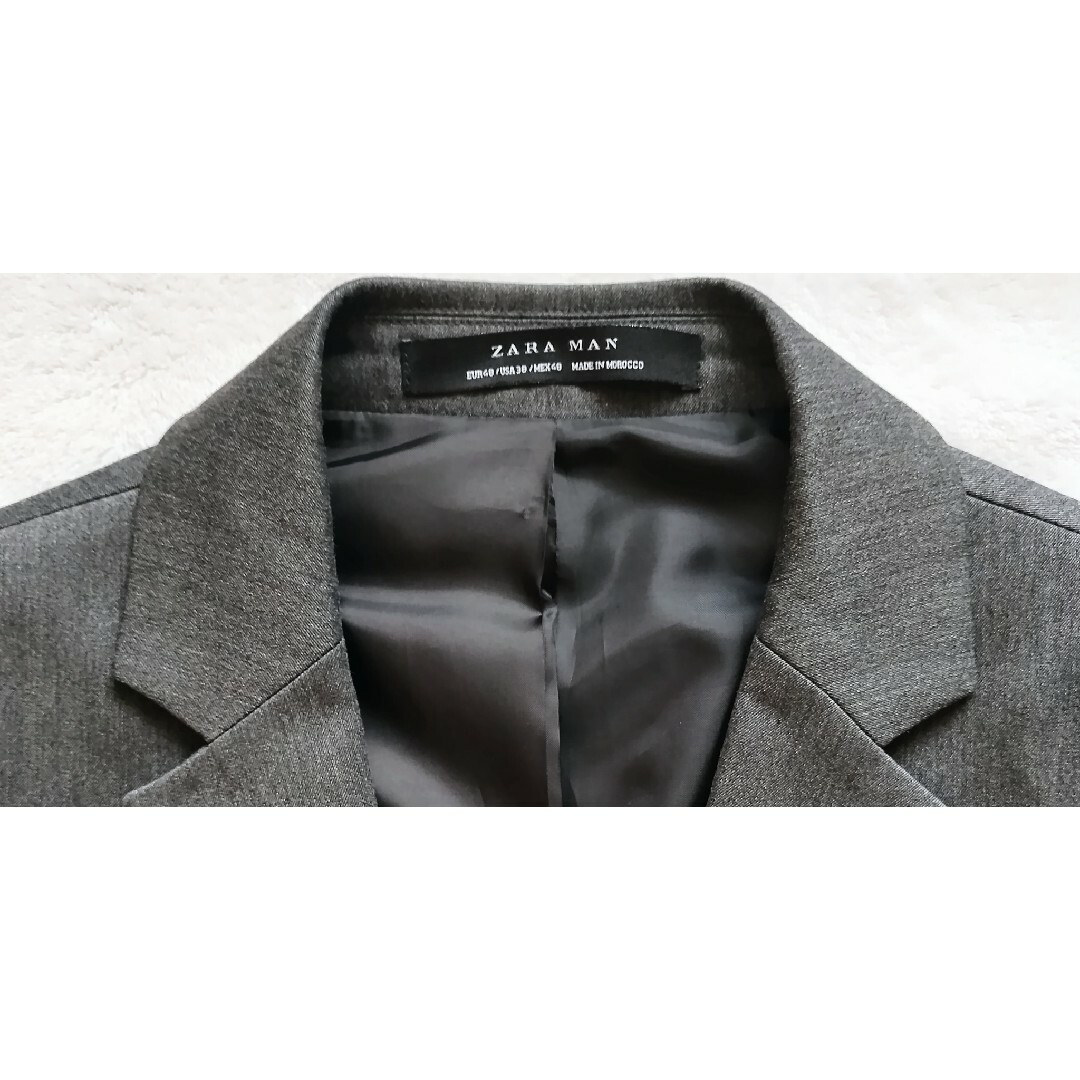 ZARA(ザラ)のテーラードジャケットZARA MAN ダークグレー メンズのジャケット/アウター(テーラードジャケット)の商品写真