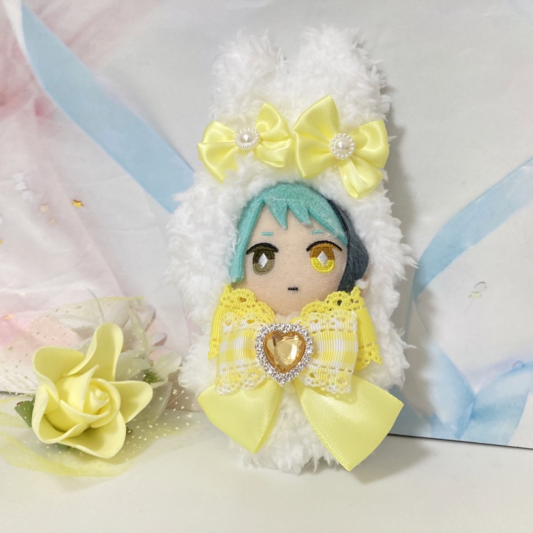 ハンドメイド 着ぐるみ 10〜13cm ぬい服 うさぎ ぬいぐるみ エンタメ/ホビーのおもちゃ/ぬいぐるみ(ぬいぐるみ)の商品写真