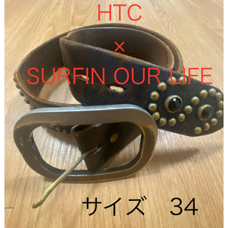ハリウッドトレーディングカンパニー(HTC)の激レアHTC×SURFIN OUR LIFEコラボベルト(ベルト)
