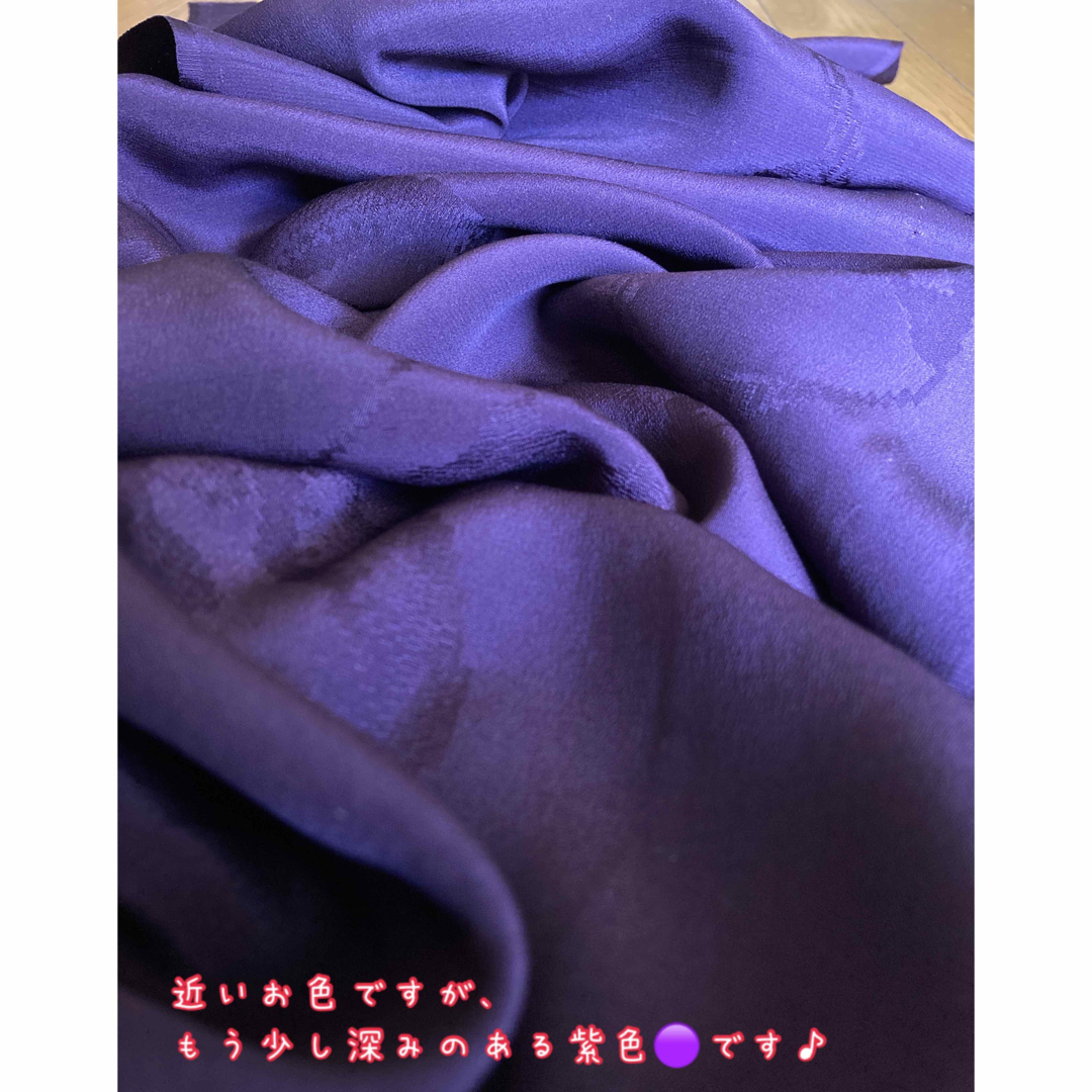no.3101ｱﾝﾃｨｰｸ紫色🟣素敵な無地生地約1m50㎝  1枚 ハンドメイドの素材/材料(生地/糸)の商品写真