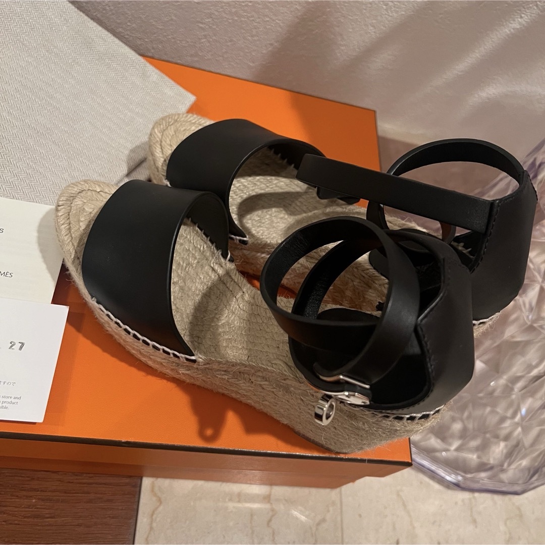 Hermes(エルメス)のHERMES エルメス ケリー金具 エスパドリーユ ティポリ サンダル36 レディースの靴/シューズ(サンダル)の商品写真