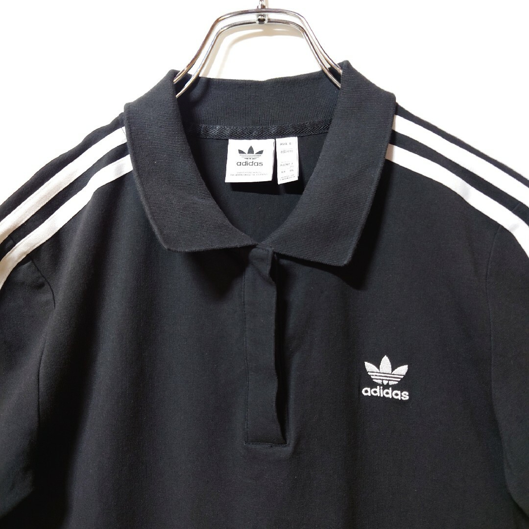 adidas(アディダス)のadidas★ポロワンピース★Tシャツワンピース★黒★2XL★レディース レディースのワンピース(ミニワンピース)の商品写真