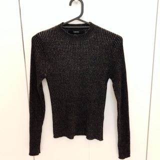 フォーエバートゥエンティーワン(FOREVER 21)のフォーエバー21★ボトルネックニット ミックスグレー美品(ニット/セーター)