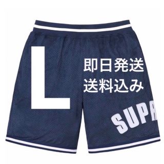 シュプリーム(Supreme)のL Supreme Ultrasuede Mesh Short Navy(ショートパンツ)