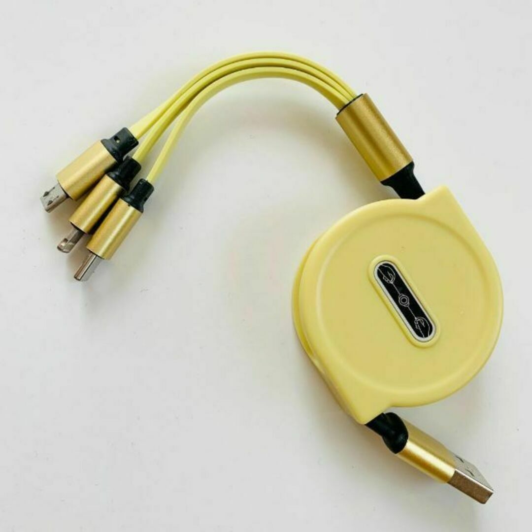 iPhone 充電ケーブル ライトニングケーブル タイプc マイクロUSB スマホ/家電/カメラのスマホアクセサリー(その他)の商品写真