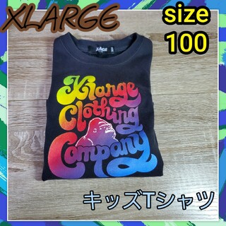 エクストララージキッズ(XLARGE KIDS)のエクストララージ　キッズ　100 Tシャツ　X-LARGE　　ブラック(Tシャツ/カットソー)