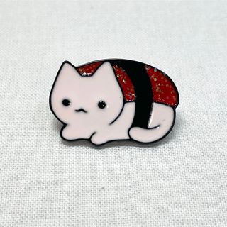 【ピンバッジ】猫 にゃんこ ねこ お寿司(バッジ/ピンバッジ)