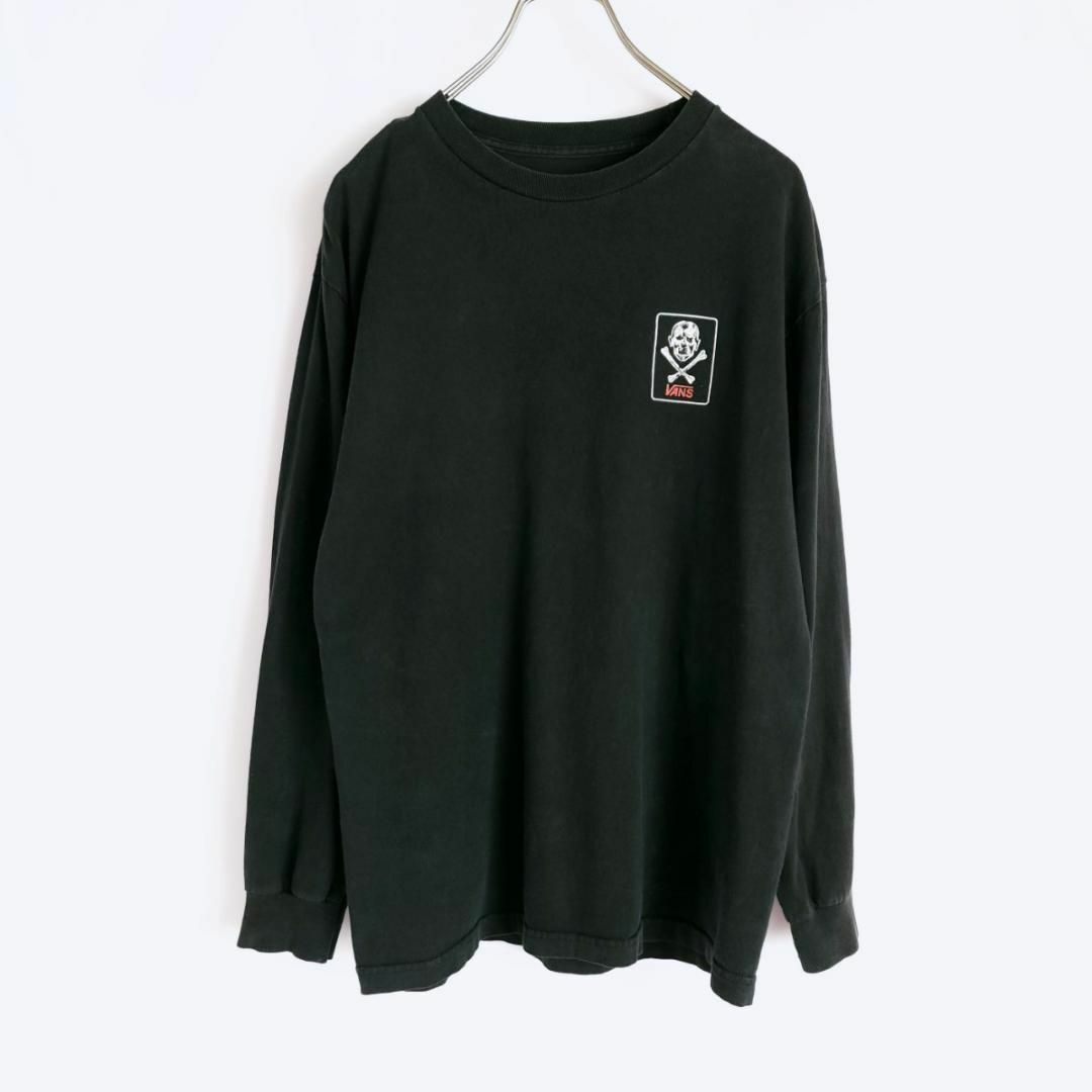 VANS(ヴァンズ)のMサイズ相当/VANS バンズ 長袖Tシャツ 黒(ブラック)系 ロンT メンズのトップス(Tシャツ/カットソー(七分/長袖))の商品写真