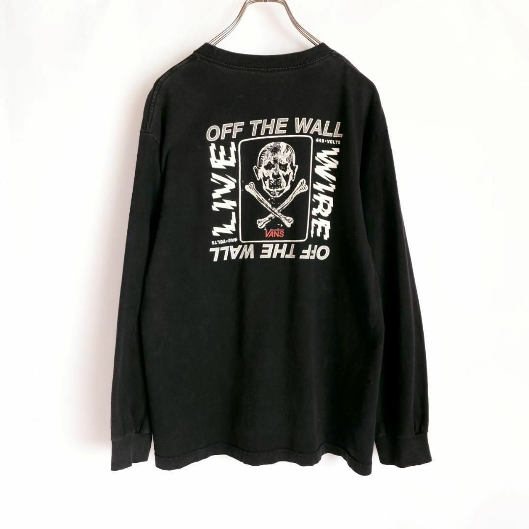 VANS(ヴァンズ)のMサイズ相当/VANS バンズ 長袖Tシャツ 黒(ブラック)系 ロンT メンズのトップス(Tシャツ/カットソー(七分/長袖))の商品写真